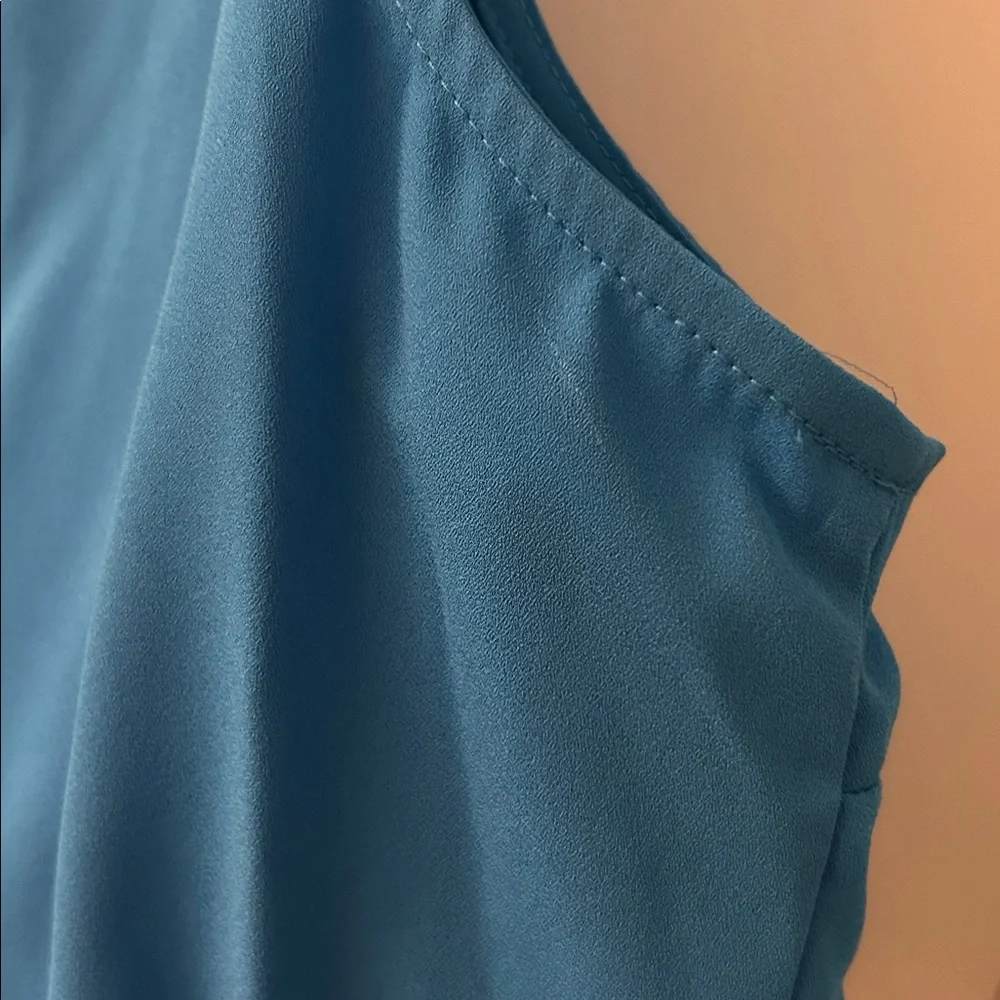 Nine West Vibrant Blue V-Neck Tank Top - Picture 10 of 12